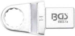 BGS Einsteck-Ringschlüssel 6903-14 aus Chrom-Vanadium in Silber, 14 mm, Aufnahme 14 x 18 mm - Bild 1