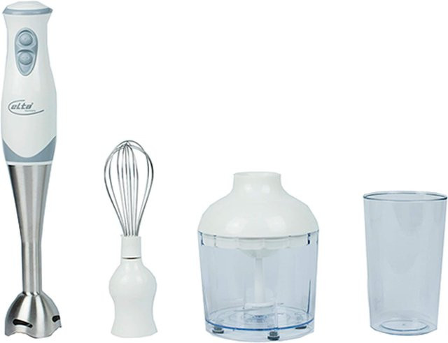 ELTA Stabmixer-Set aus Edelstahl und Kunststoff in Silber und Weiß, 4 Teile - Bild 1