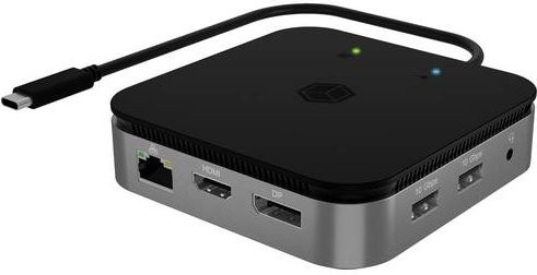 ICY BOX USB4 Dockingstation IB-DK408-C41 in Anthrazit mit HDMI, DisplayPort und USB-C/USB-A Anschlüssen sowie 8K Unterstützung - Bild 1
