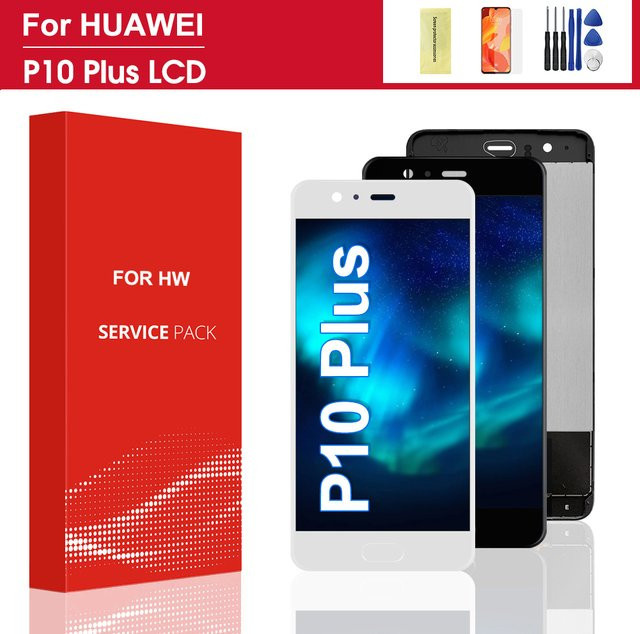 Huawei P10 Plus LCD Touch Screen Ersatz Display mit Rahmen in Schwarz für VKY-L09 und VKY-L29 - Bild 1