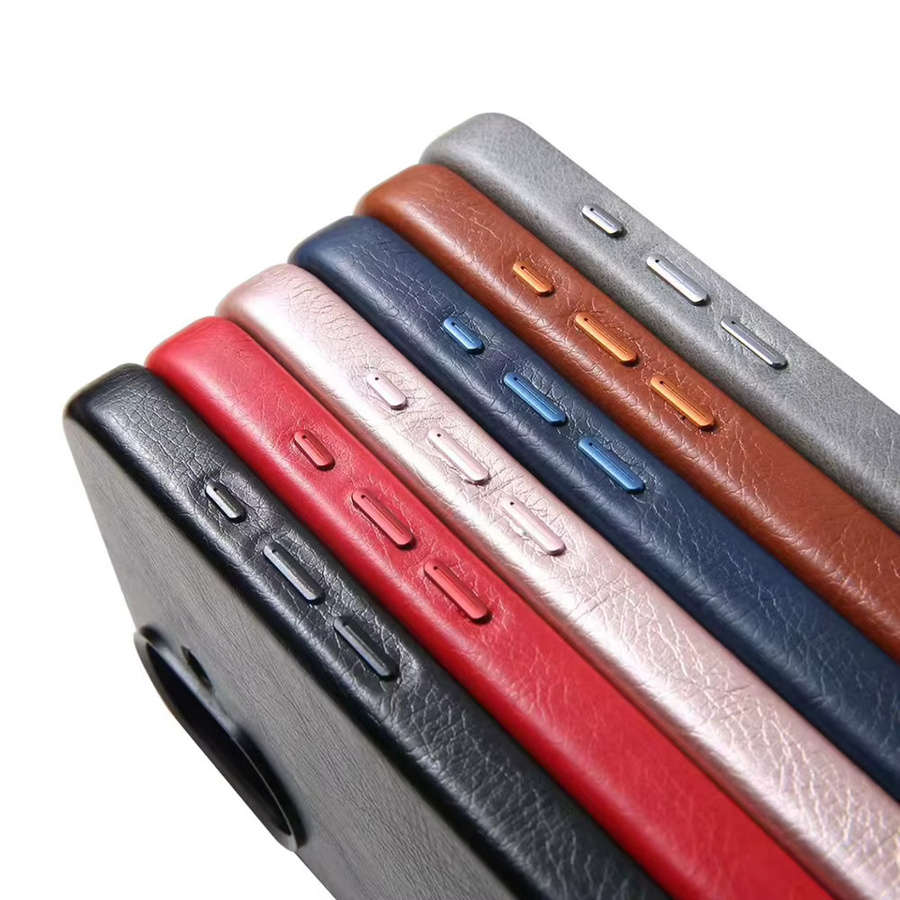 Business Sle Leder Textur Magnetische Hülle für iPhone 17 Pro Max 16 15 14 13 mit Wireless Charge und Alloy Lens Bumper Armor Cover in Schwarz - Bild 3