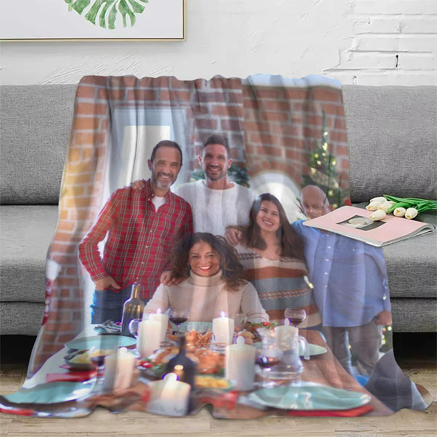 Personalisierte Fotodecke von SRH in Multicolour, weich und flauschig als individuelles Geschenk - Bild 3