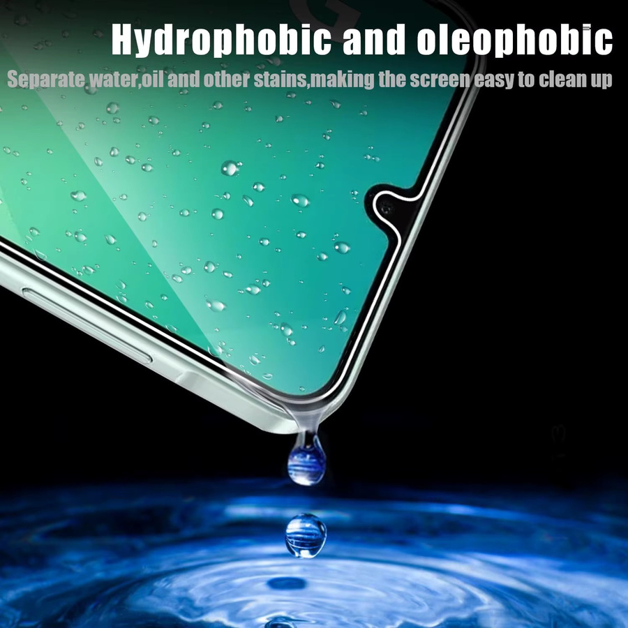 Leeshionz Displayschutzfolie aus gehärtetem Glas für Samsung Galaxy A26 5G (6,7 Zoll), transparent - Bild 3