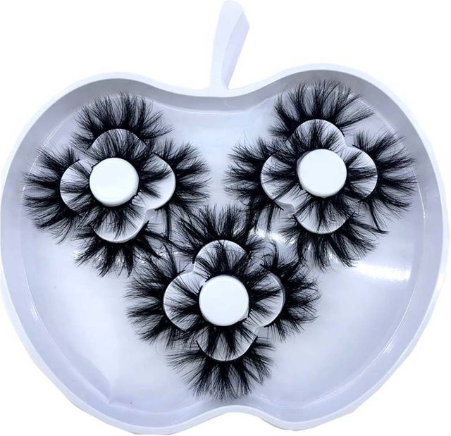 AMSDCN 3D Nerz-Wimpern, künstliche Wimpern, Black, Unisex, 9 Paar - Bild 1