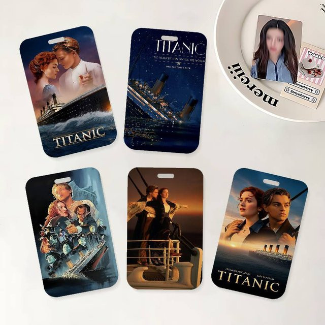Classic Movie T-Titanic Ausweishalter mit Umhängeband für Büro und Schule, Mehrfarbig - Bild 1