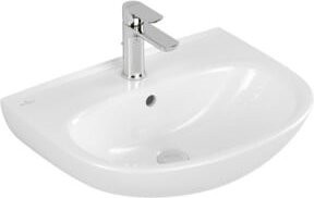 Villeroy & Boch Waschtisch O.Novo in Weiß, oval, mit Überlauf, Aufsatzmodell, Breite: 55 cm, Tiefe: 44 cm - Bild 1