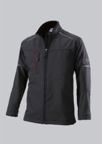 BP Softshell-Arbeitsjacke in Schwarz, Größe M - Bild 1