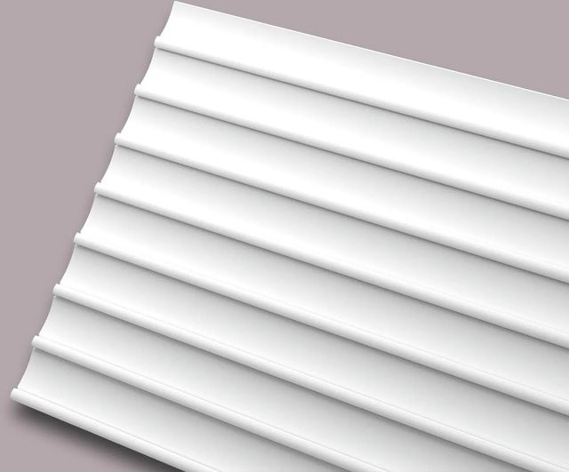 NMC Dorique Arstyl 3D Wandpaneel Stuckleiste Zierelement in Weiß, B: 200 cm, H: 30 cm, T: 1,45 cm - Bild 1