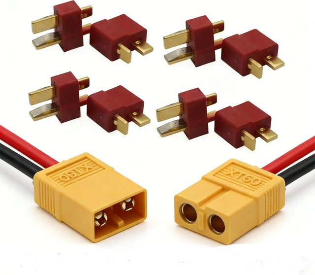 Mitoot 10 Stück XT60 XT30 XT90 Stecker und Buchsen Bullet-Verbinder in Gelb für RC Lipo Akku Drohne Flugzeug Auto Boot - Bild 1
