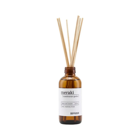 Meraki Reed Diffuser Scandinavian Garden mit 7 Duftstäbchen