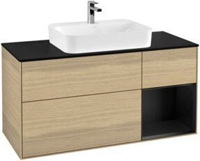 V&B Waschtischunterschrank Finion in Braun, B/T/H: 120 x 50,1 x 50,1 cm - Bild 1