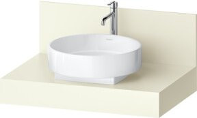 Duravit Konsole Balcoon in Elfenbein mit mittigem Waschbecken, B/T/H: 80 x 55 x 37 cm - Bild 1