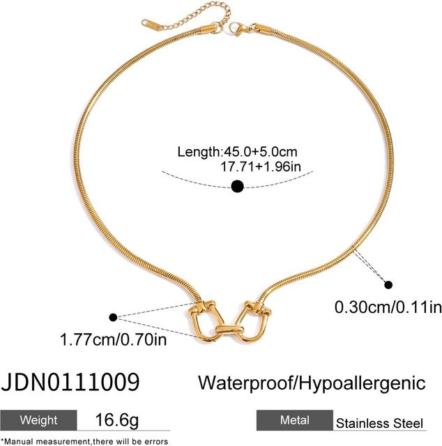 Youthway Halskette, Edelstahl, Gold, Unisex - Bild 1