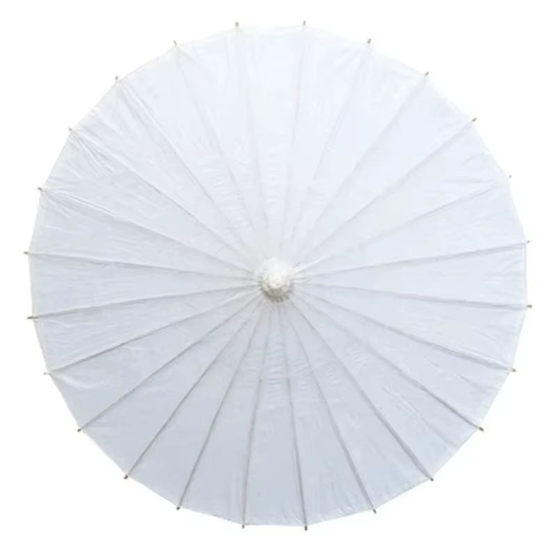 Merylover Chinesischer Papier Sonnenschirm in Weiß als Rustikale Dekoration für Hochzeit und Baby Shower - Bild 4