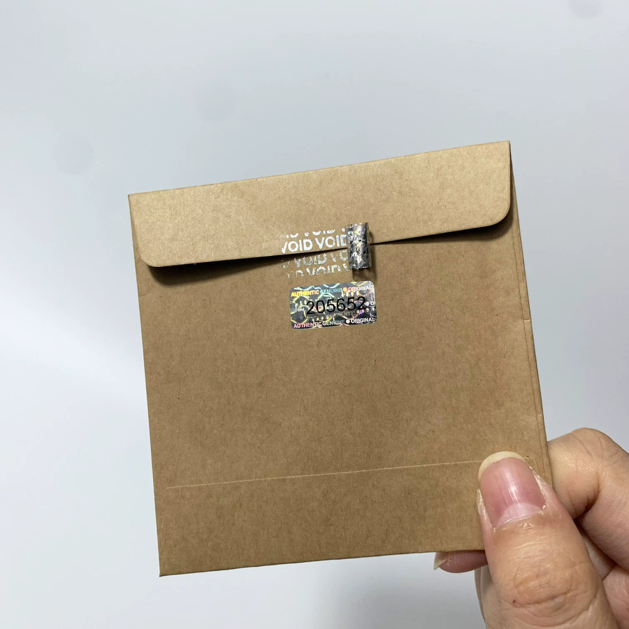 Manipulationssichere Hologramm-Aufkleber mit Seriennummer in Silber als authentische Laseraufkleber - Bild 3
