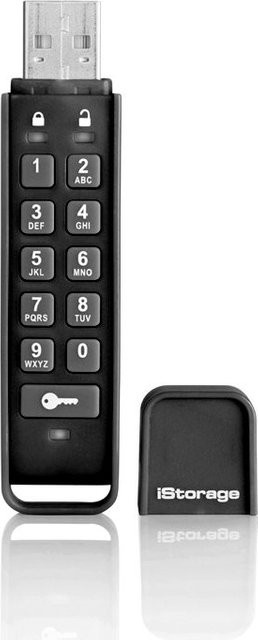 iStorage datAshur Personal2 USB-Flash-Laufwerk mit 64 GB Speicherplatz, verschlüsselt, USB 3.0, Schwarz - Bild 1