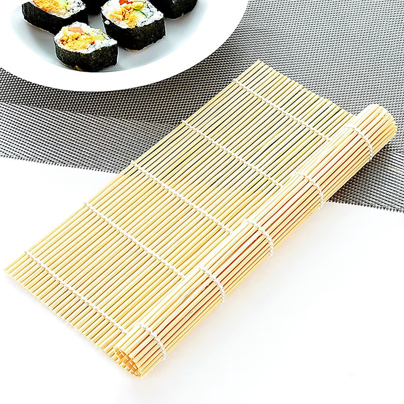 Sushi Bambus Rollmatte für Onigiri und Reis, braun, B: 24,0 cm - Bild 3