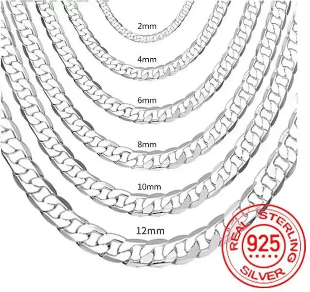 Halskette 925 Sterlingsilber, 40–75 cm, Unisex - Bild 1