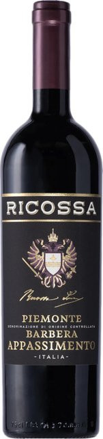 Ricossa Barbera Appassimento Rotwein, Piemont, 2023, halbsüß, 0,75 l - Bild 1