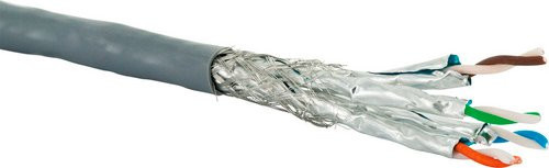 Schwaiger Netzwerkkabel S/FTP Cat6 Ethernet LAN Grau 25 m - Bild 1