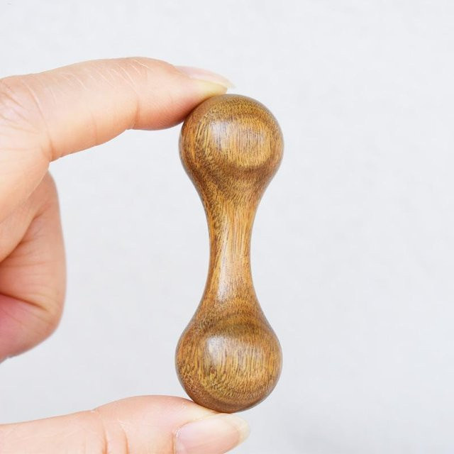 Mini-Hantel zur Dekompression, DIY-Fingerspitzen-Gyroskop, Dekompressions-Fingerübungsgerät, Holzspielzeug für Erwachsene - Bild 1