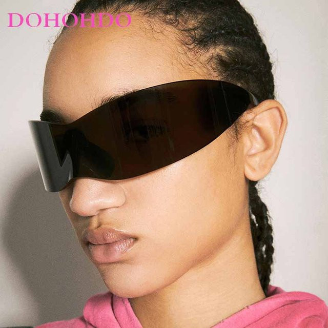 DOHOHDO Sonnenbrille, randlos, Unisex, Kunststoff, wrap - Bild 1