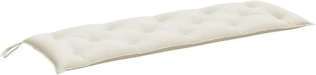 vidaXL Gartenbank-Auflage Melange Creme aus Polyester, B/T/H: 150 x 50 x 7 cm - Bild 1