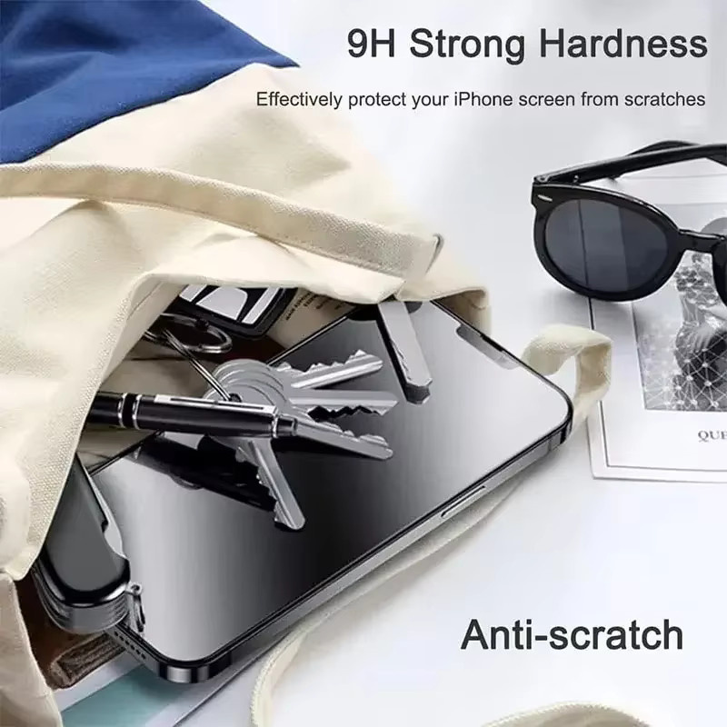 PJPK Anti-Spy Privatsphäre Displayschutzfolie aus Glas für iPhone 15 14 13 12 11 Pro Max Mini X XS XR 7 8 Plus und iPhone SE 2020 2022 - Bild 4