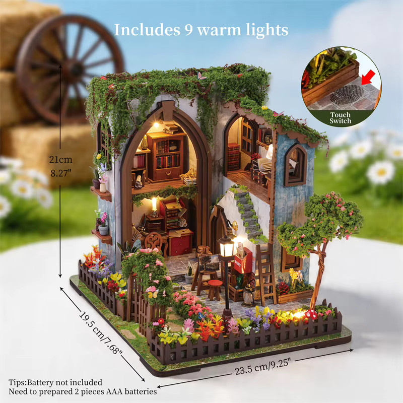 ELEVEN-CUTE DIY Holz-Gartenpavillon Miniatur-Modellbausatz, Puppenhaus, ab 14 Jahren - Bild 4