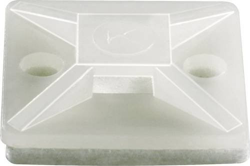 TRU Components TC-HC101S203 Befestigungssockel selbstklebend transparent mit maximalem Bündel-Durchmesser von 7mm - Bild 1