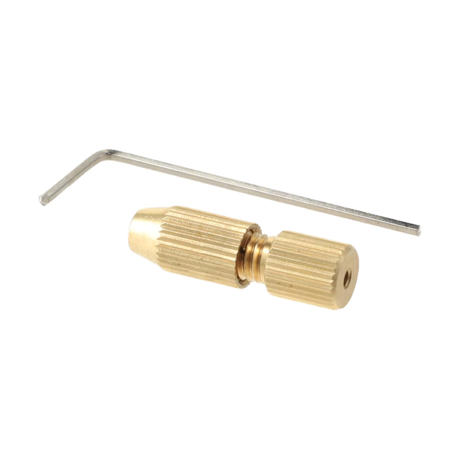 DAZZLEEX Messing Bohrfutter Adapter 2,0 mm für Elektromotor Wellenklemme in Gold - Bild 2