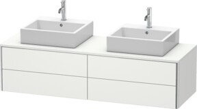 Duravit Waschtischunterschrank XSquare in Weiß, B/T/H: 160 x 40 x 54,8 cm - Bild 1