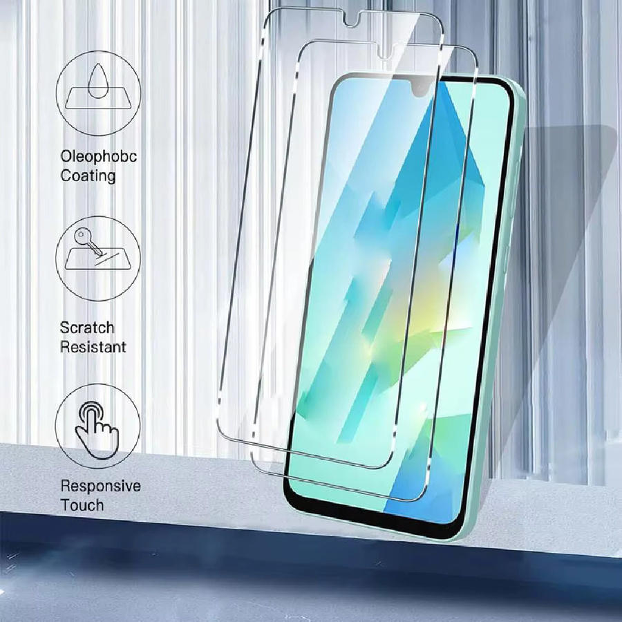 4 Stück Glas Full Cover Displayschutzfolien für Samsung Galaxy A56 A36 A16 A55 A35 A15 A54 A34 A14 A53 A33 A13 A52 S20 S24 S23 FE in Transparent - Bild 2