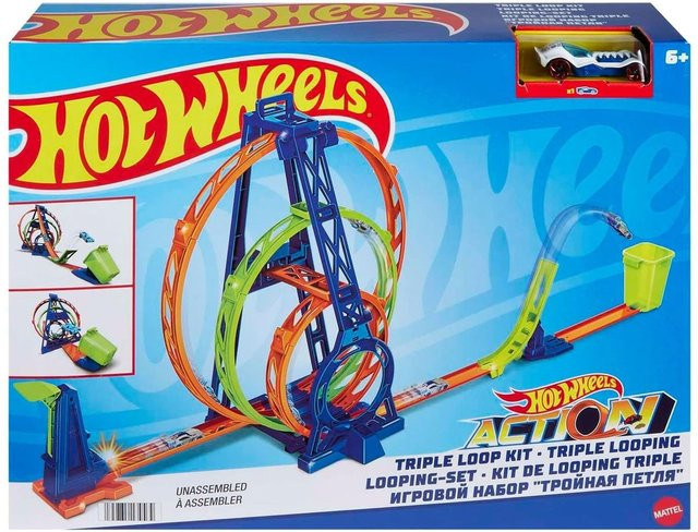 Hot Wheels Tripple Looping-Set ab 6+ - Bild 1