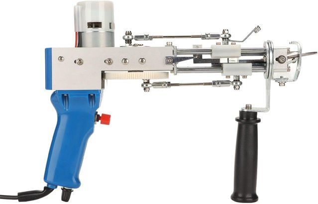 OutsideWorld 2 in 1 Tuftingmaschine für Schlingenteppiche, elektrische DIY Teppichweberei und Beflockungsmaschine in Weiß - Bild 1