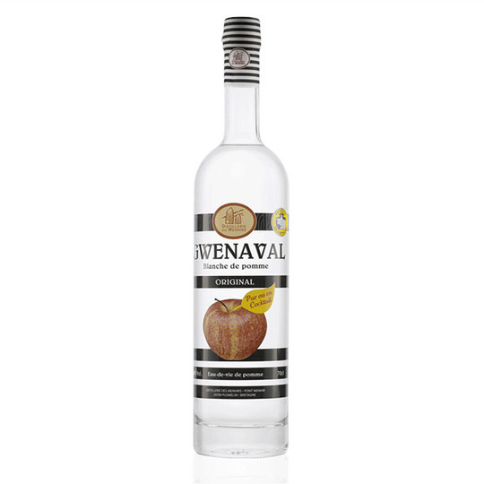 Distillerie des Menhirs, Gwenaval Blanche de Pomme, Obst- & Kräuterbrand, 0,7 l - Bild 1