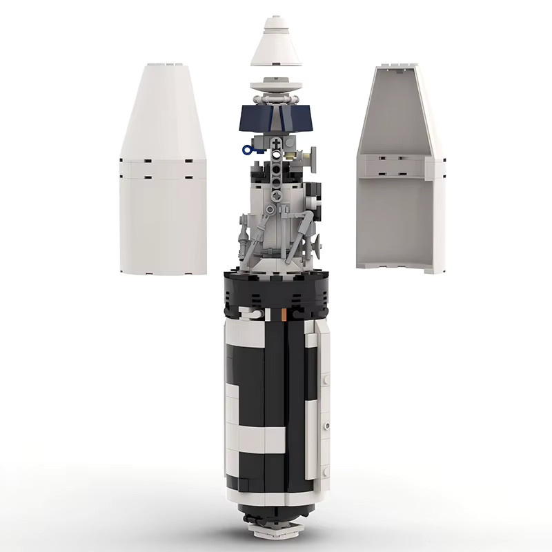 MOCREBRICKS Skylab Launch Vehicle Kit Saturn V Rakete, Bausteine, Weltraum - Bild 2