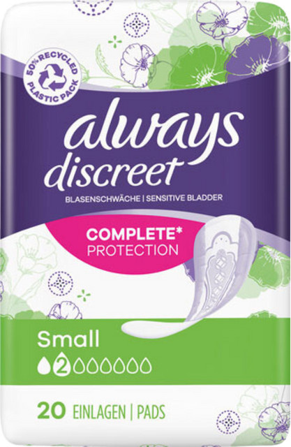 Always Discreet Inkontinenz Einlagen Small, 20 Stück, Damen - Bild 1