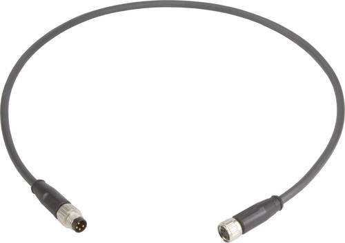 HARTING Sensor-Aktor-Steckverbinder konfektioniert aus Messing in Grau, Länge: 0,5 m - Bild 1