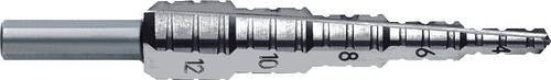 Exact HSS Fräs-Stufenbohrer in Silber mit 3-Flächenschaft und einer Gesamtlänge von 80 mm - Bild 1