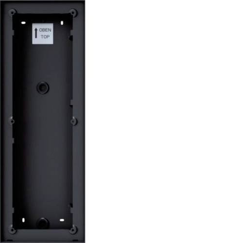 Hager REW410X Gehäuse Aufputz Schwarz B: 43,9 cm, H: 15,4 cm, T: 4,25 cm - Bild 1