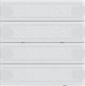 Gira KNX Tastsensor 4 Komfort 4f TS4 in Weiß 5004003 - Bild 1