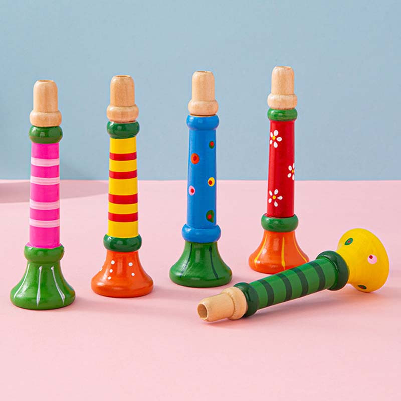 Fashnics Holzflöte Trompete Set Musikinstrument Mehrfarbig 6-12 Jahre - Bild 2