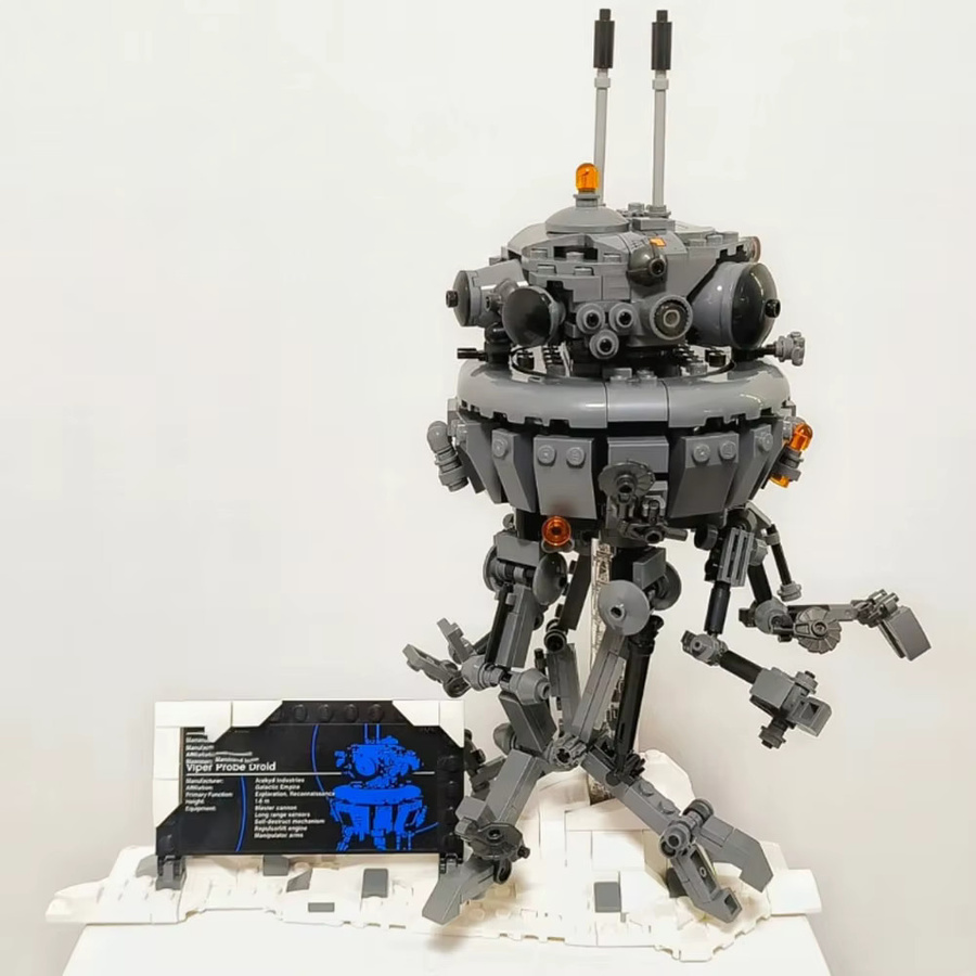MOC Empire Detektionsroboter, Bausteine, Weltraum, Star Wars, Disney - Bild 4