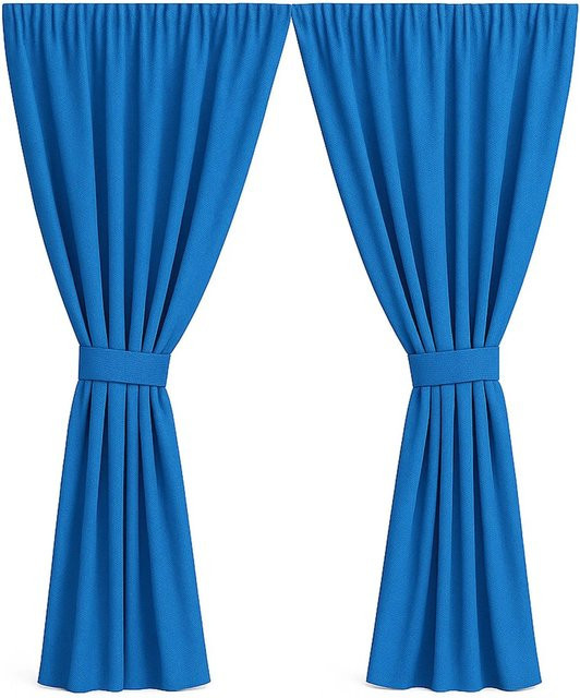 Setgarden Outdoor Vorhang Curtain Garden für den Balkon, Blau, 2 Stück, B: 155 cm, H: 240 cm - Bild 1