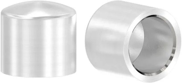 FeNau Endkappe aus V2A Edelstahl leicht gewölbt für Rundmaterial 12 mm in Silber matt - Bild 1
