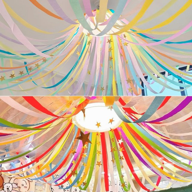 Buntes Farbkrepppapier-Set für Party- und Raumdekoration, Mehrfarbig - Bild 1