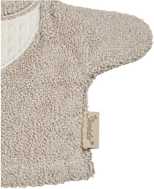 Sterntaler Waschhandschuh braun aus Baumwolle mit Aufhängeschlaufe - Bild 1