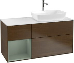 V&B Waschtischunterschrank Finion in Weiß lackiert, Breite: 120 cm, Tiefe: 50,1 cm, Höhe: 50,1 cm - Bild 1