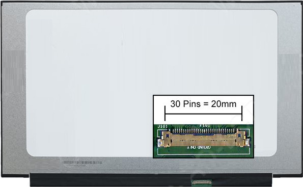MicroScreen Notebook-Ersatzdisplay MSC156F30-212M in Weiß und Silber - Bild 1